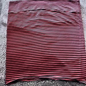 Black and red stripe midi skirt❤️